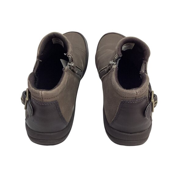 Merrell Dassie Zip Chelsea Womens 7 Leather Ankle Boots Char Brown - Picture 4 of 12